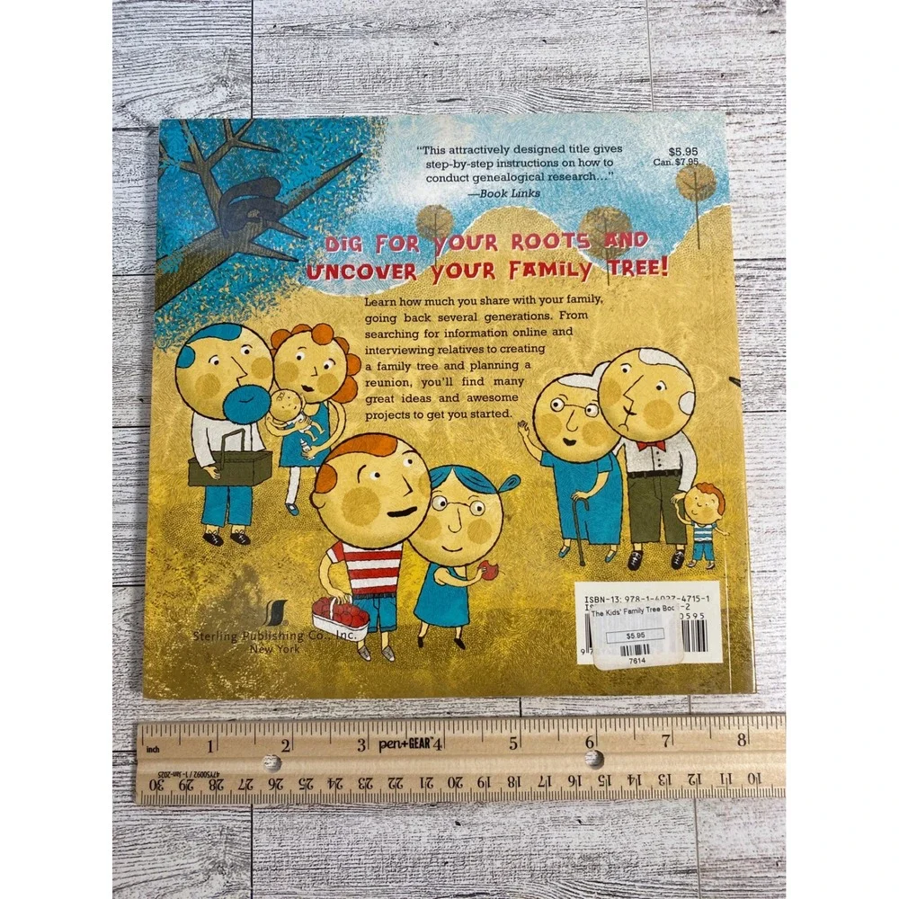 The‎ Kids Family Tree Book by Caroline Leavitt 2007 Genealogy Activity Paperback